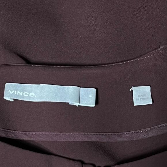 Vince Front Seamed Cacoon Dress Brown Size Small - Picture 5 of 5